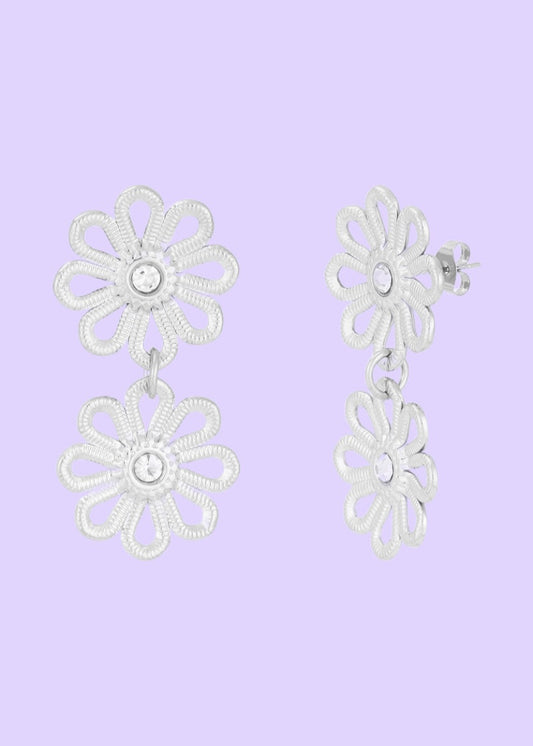 Blossom twin oorbellen