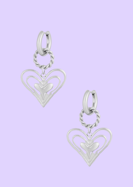 Twinkle hearts oorbellen