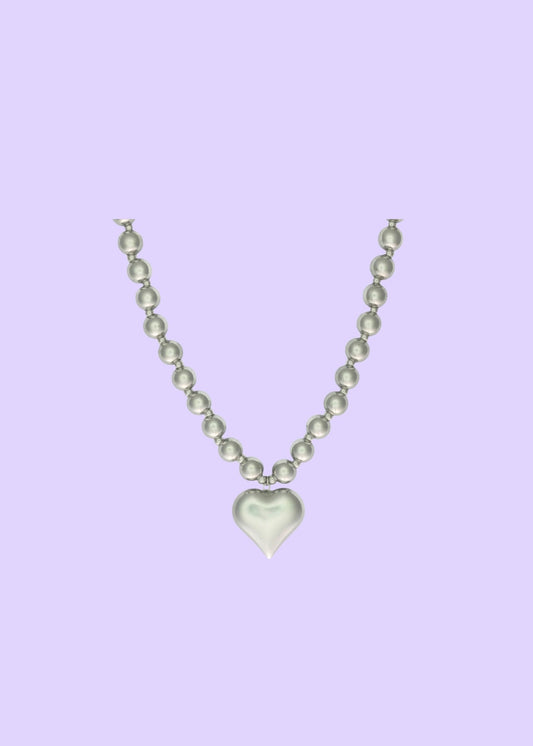 Big heart ketting