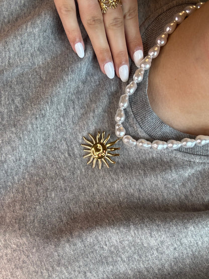 Zon parel ketting