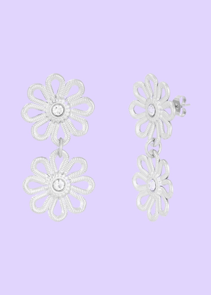 Blossom twin oorbellen
