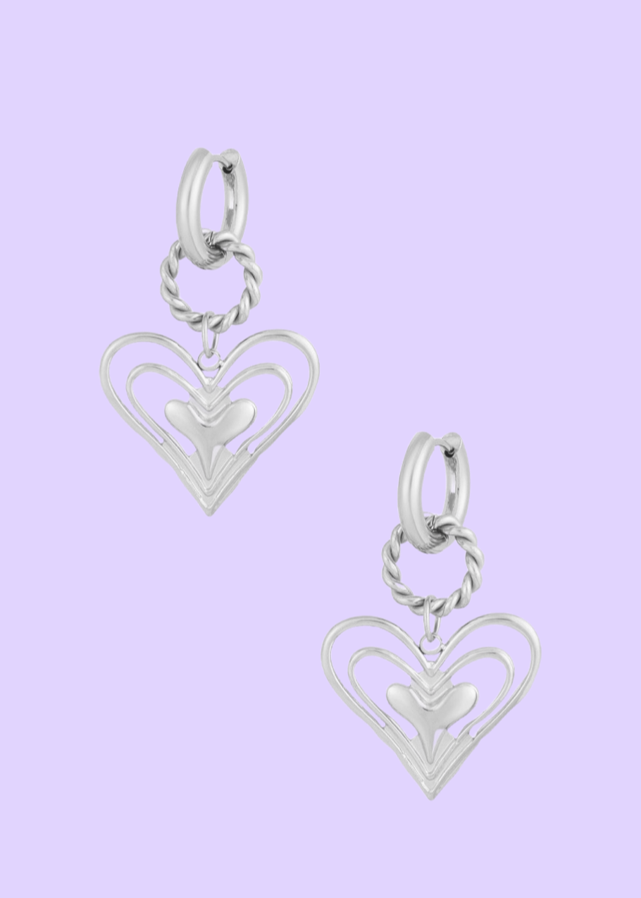 Twinkle hearts oorbellen