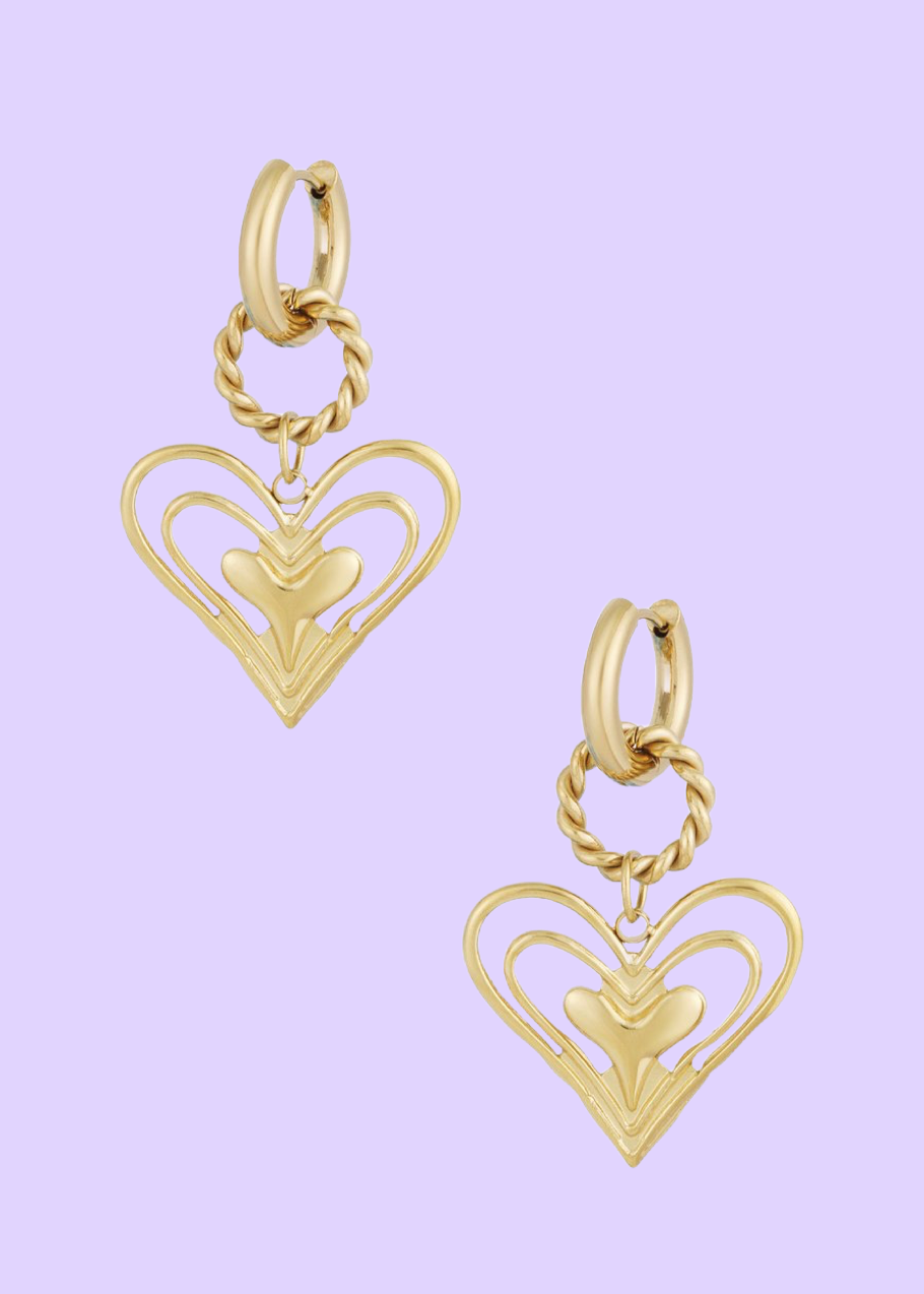 Twinkle hearts oorbellen