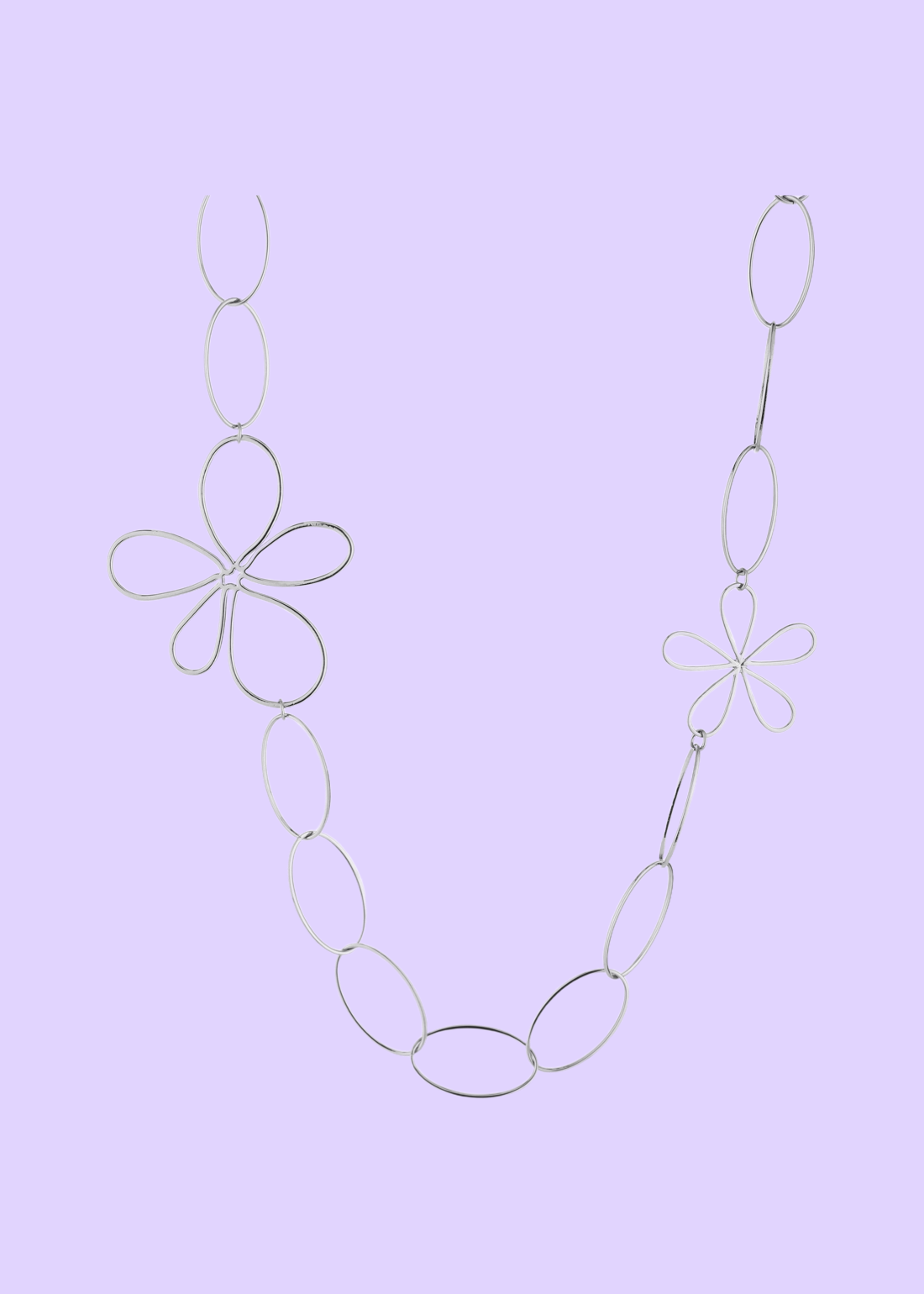Lange flower ketting