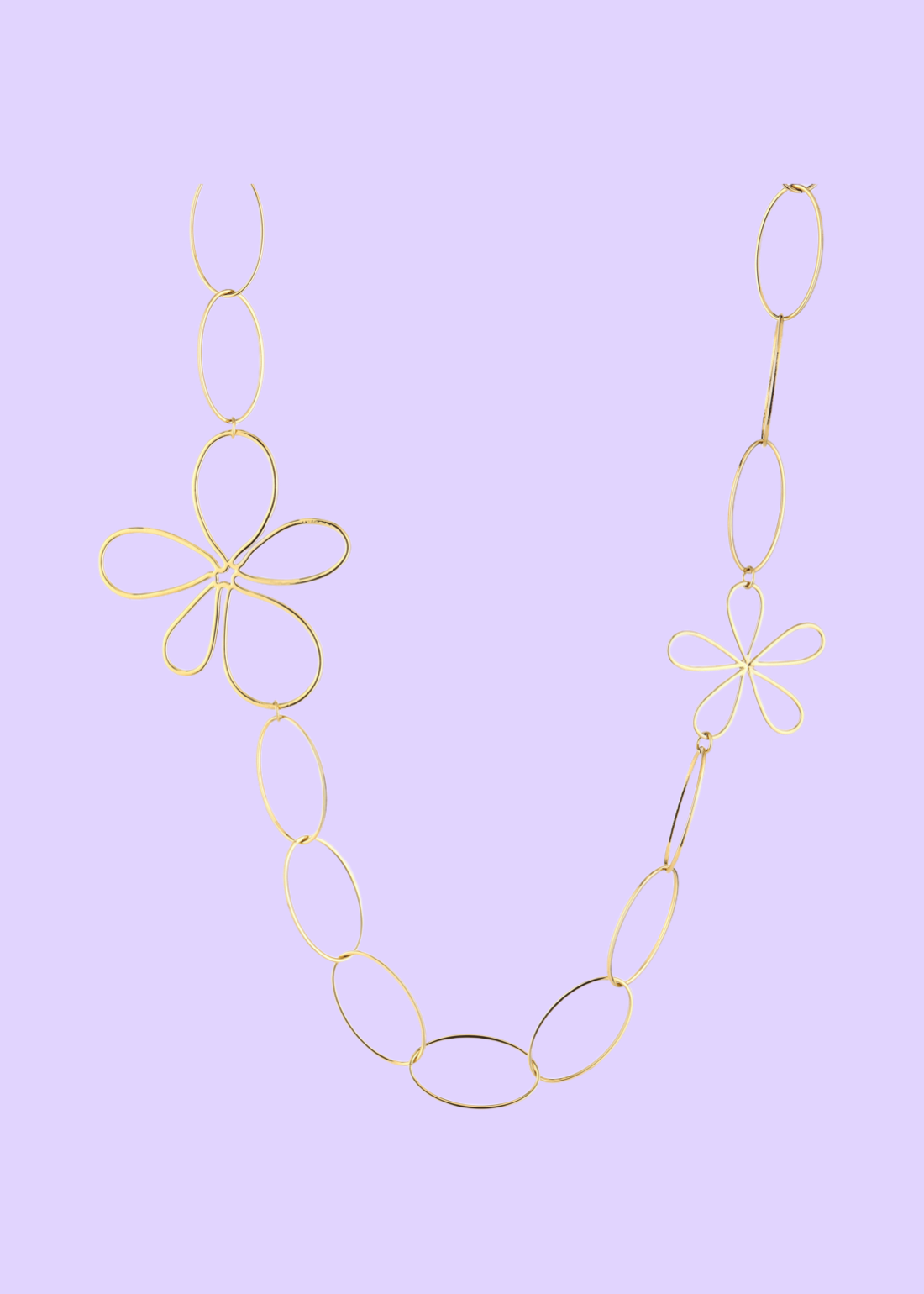 Lange flower ketting