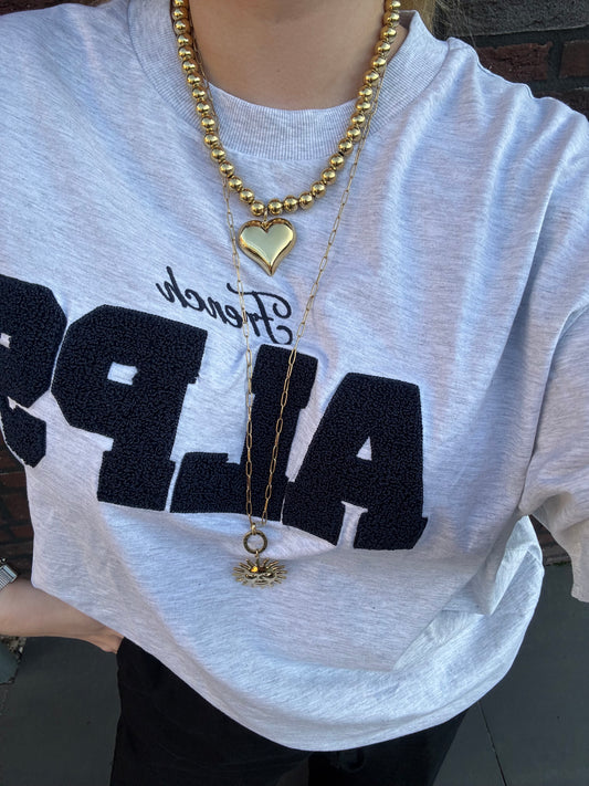Big heart ketting