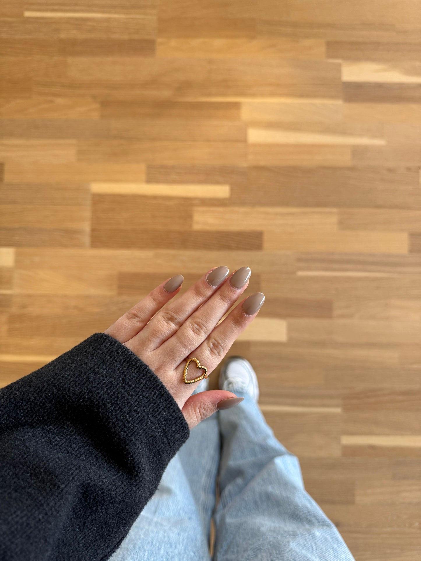 Open heart ring