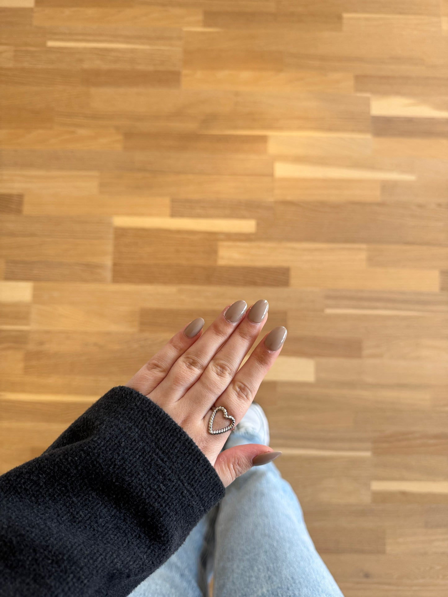 Open heart ring